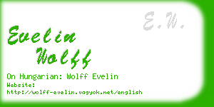 evelin wolff business card